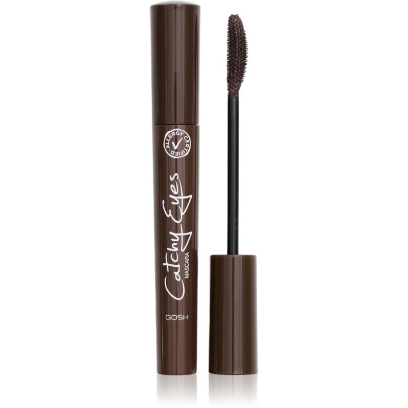 GOSH COPENHAGEN Catchy Eyes Allergy Certified voluminozna maskara za občutljive oči odtenek 002 Brown 8 ml