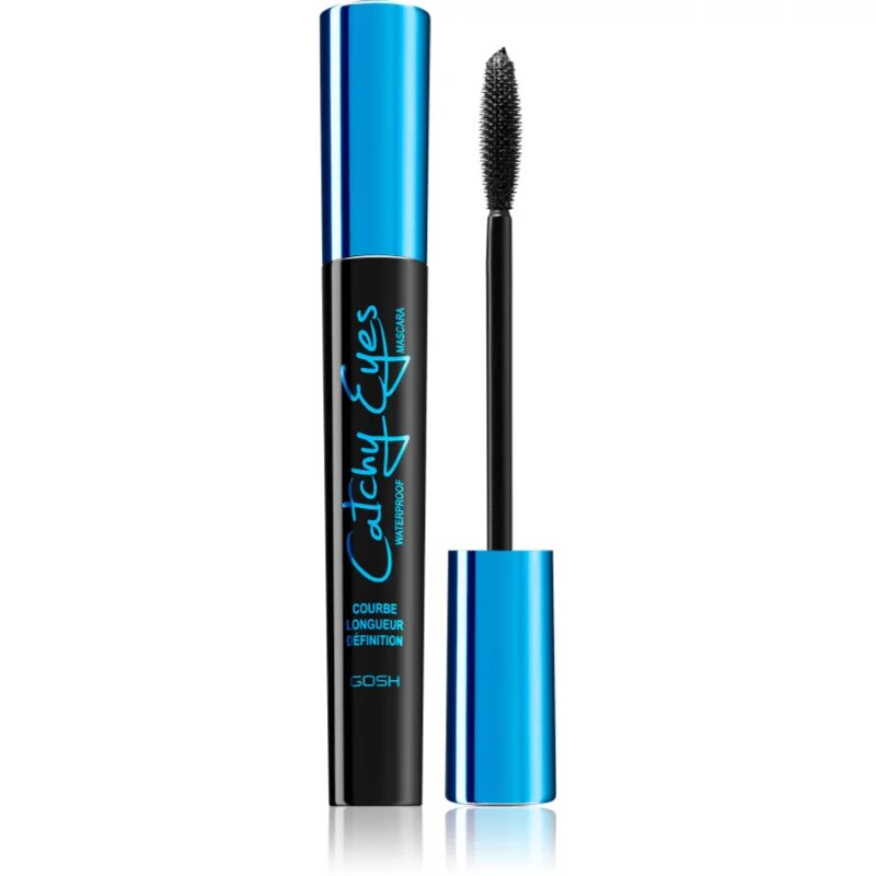 GOSH COPENHAGEN Catchy Eyes vodoodporna maskara za podaljšanje trepalnic odtenek 001 Black 8 ml
