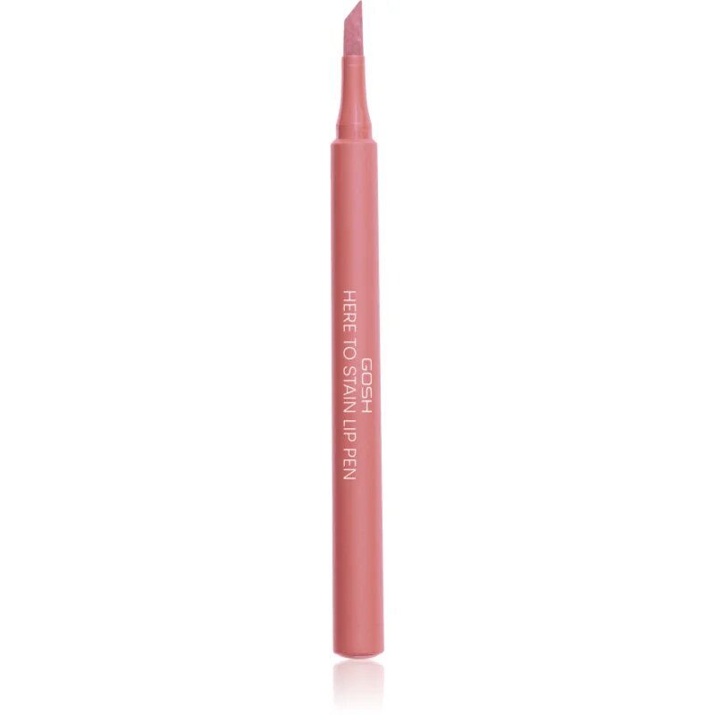 GOSH COPENHAGEN Here To Stain Lip Pen flomaster za ustnice za dolgoobstojen učinek odtenek 002 Candy Stain 1 ml