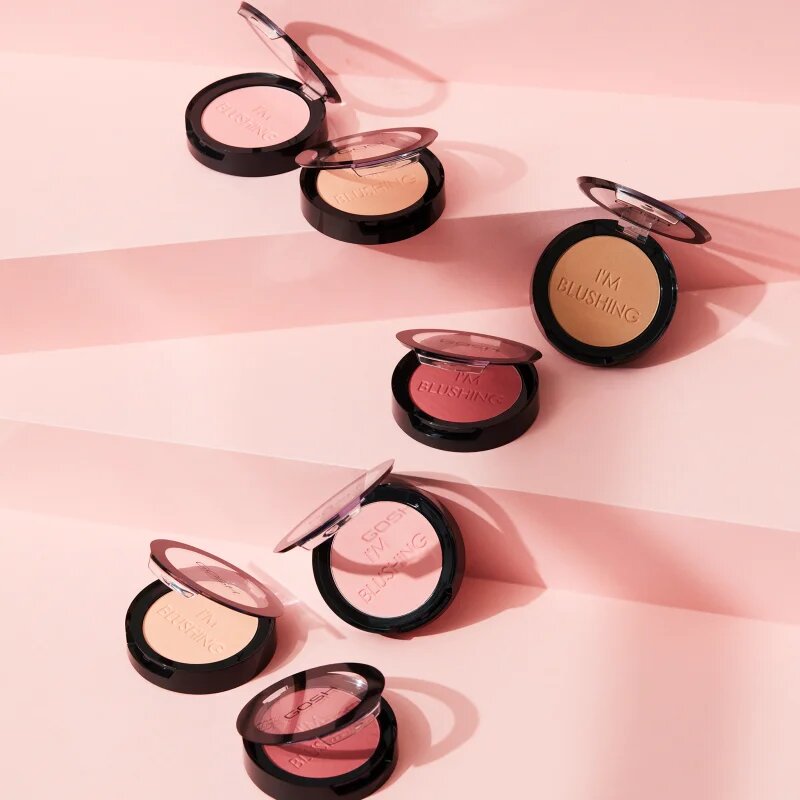 GOSH COPENHAGEN I'm Blushing rdečilo v prahu odtenek 005 Shocking Pink 5.5 g