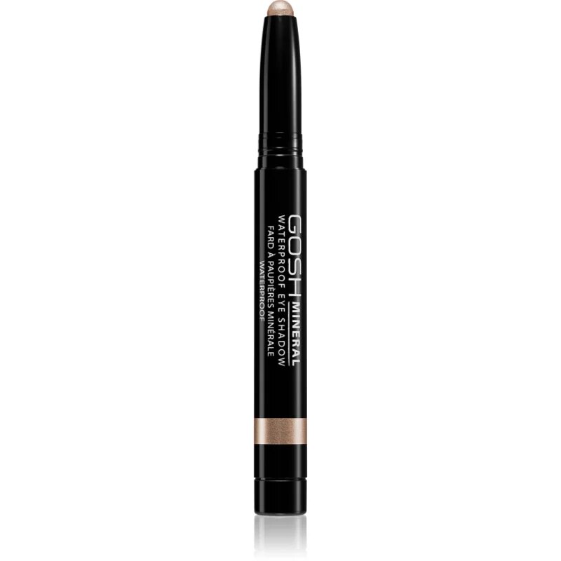 GOSH COPENHAGEN Mineral Waterproof dolgoobstojna senčila za oči v svinčniku vodoodporno odtenek 002 Golden Brown 1.4 g