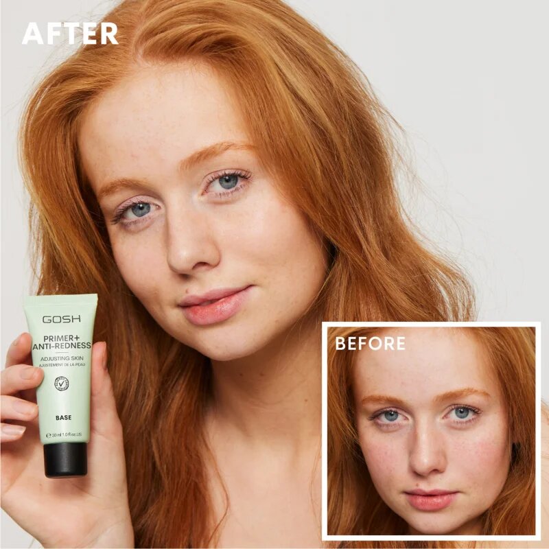 GOSH COPENHAGEN Primer Plus + podlaga proti rdečici 30 ml