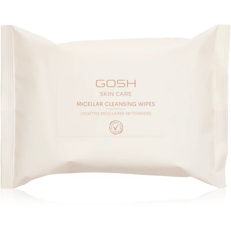 GOSH COPENHAGEN Skin Care Micellar čistilni robčki za odstranjevanje ličil 25 kos