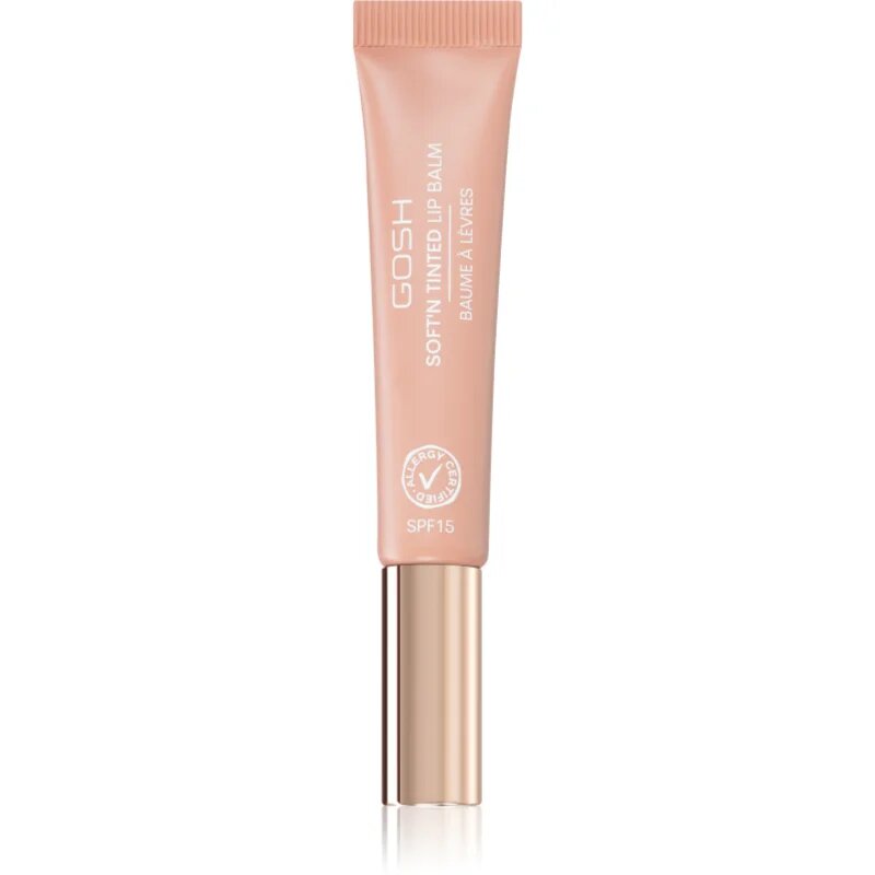 GOSH COPENHAGEN Soft`n Tinted balzam za ustnice za toniranje SPF 15 odtenek 002 Nougat 8 ml
