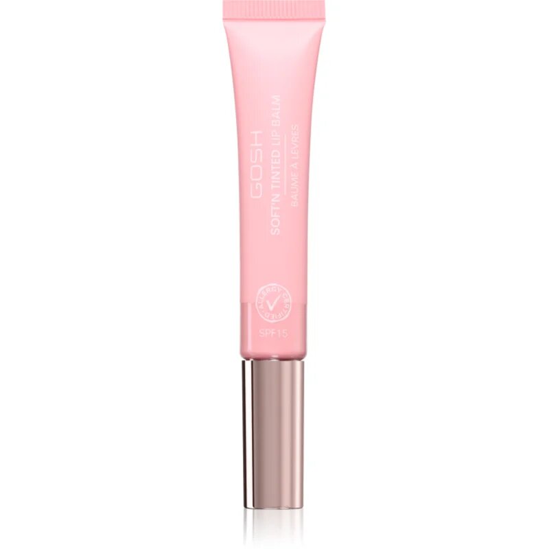 GOSH COPENHAGEN Soft`n Tinted balzam za ustnice za toniranje SPF 15 odtenek 007 Pink Soft Ice 8 ml