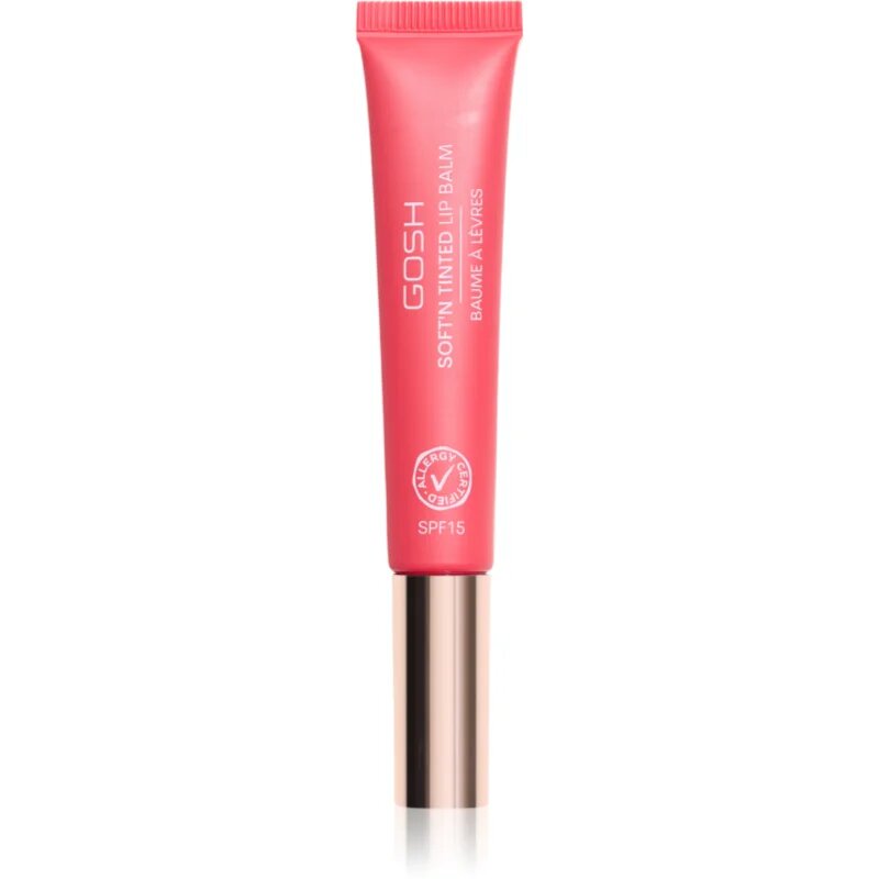 GOSH COPENHAGEN Soft`n Tinted balzam za ustnice za toniranje SPF 15 odtenek 008 Cherry Soda 8 ml