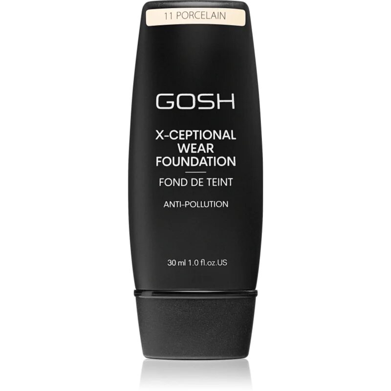 GOSH COPENHAGEN X-ceptional dolgoobstojen tekoči puder odtenek 11 Porcelain 30 ml
