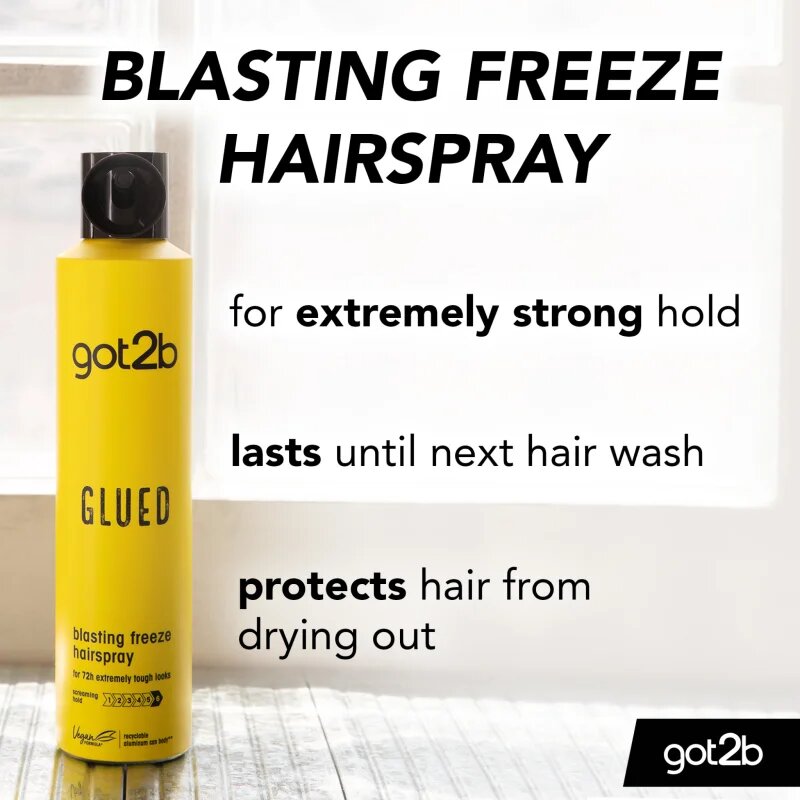 got2b Glued Blasting Freeze Hairspray lak za lase z ekstra močnim utrjevanjem 100 ml