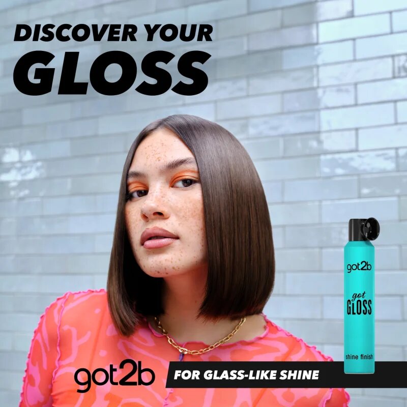 got2b got Gloss Shine Finish pršilo za sijaj za toplotno oblikovanje las 200 ml