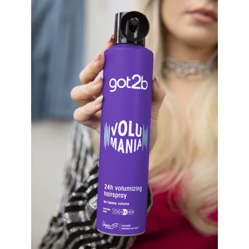 got2b Volumania lak za lase z ekstra močnim utrjevanjem za dolgotrajajoč volumen 300 ml