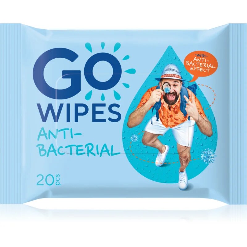 GoWipes Antibacterial osvežilni vlažilni robčki s protibakterijskim učinkom 20 kos