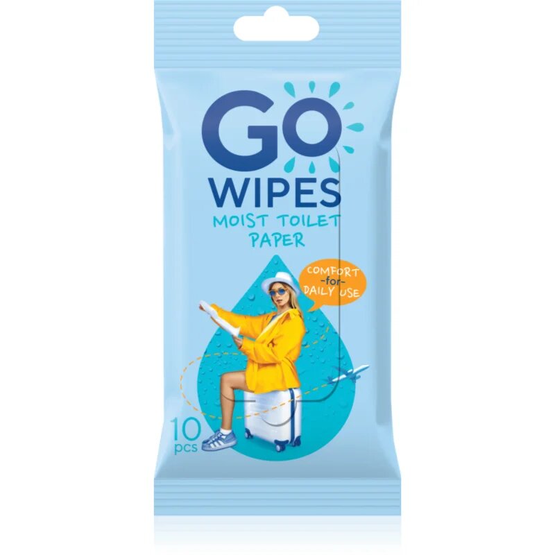 GoWipes Comfort vlažilni toaletni papir 10 kos