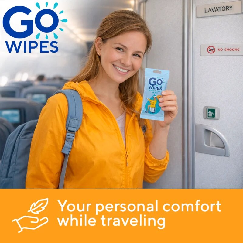 GoWipes Comfort vlažilni toaletni papir 10 kos