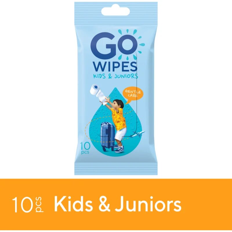 GoWipes For Kids & Juniors vlažilni toaletni papir za otroke 10 kos