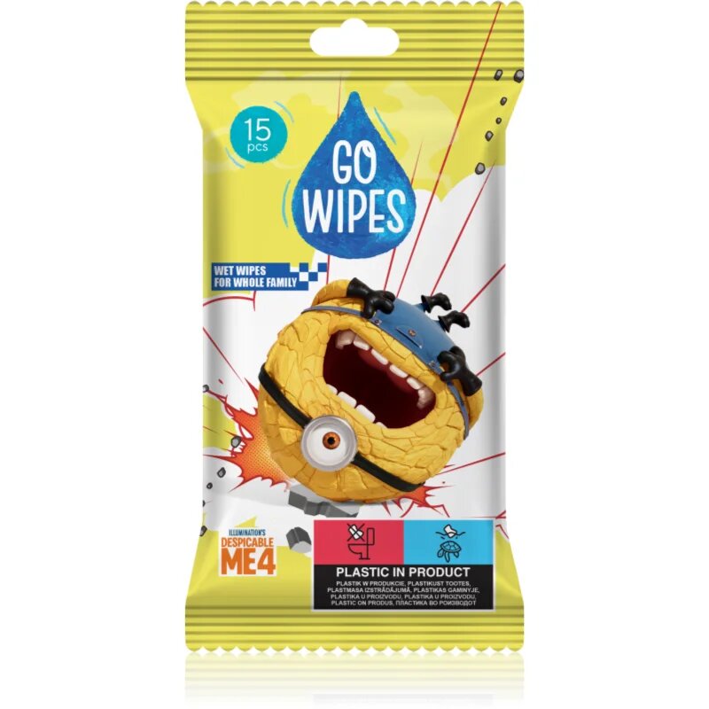 GoWipes Wet Wipes For Whole Family vlažni čistilni robčki za roke 15 kos