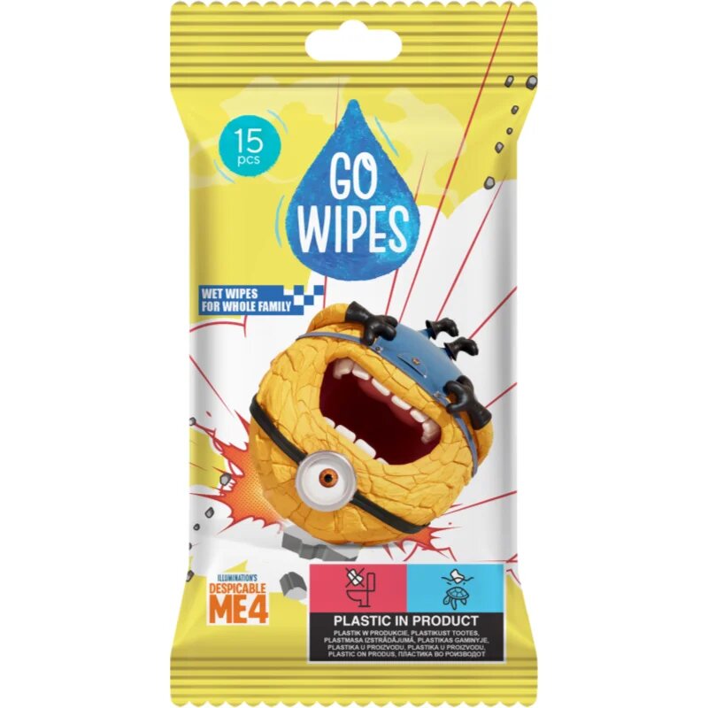 GoWipes Wet Wipes For Whole Family vlažni čistilni robčki za roke 15 kos