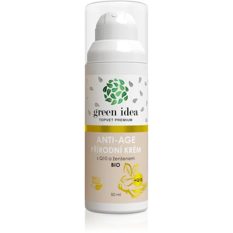 Green Idea Antiage natural cream with Q10 and ginseng krema za zrelo kožo 50 ml