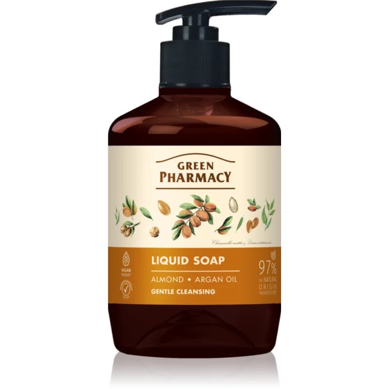 Green Pharmacy Almond & Argan Oil tekoče milo za roke 460 ml