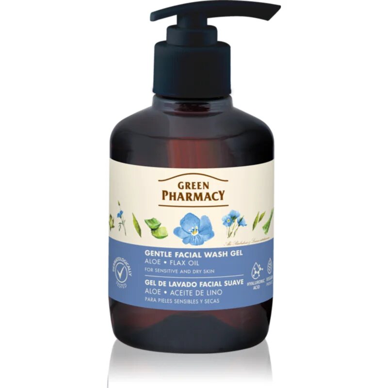 Green Pharmacy Aloe Wash Gel nežni čistilni gel za občutljivo kožo 270 ml