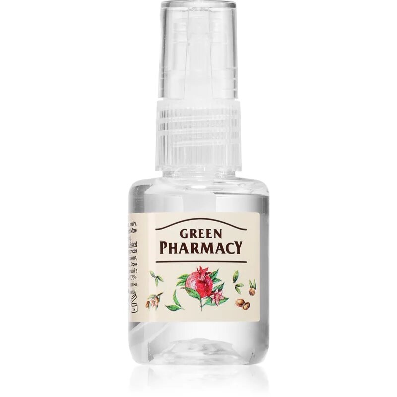 Green Pharmacy Argan Oil & Pomegranate Liquid silk serum serum za poškodovane lase 30 ml