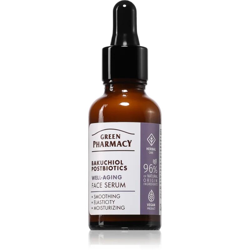 Green Pharmacy Bakuchiol & Postbiotics Serum serum proti staranju kože 30 ml