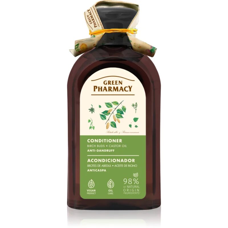Green Pharmacy Birch Buds & Castol Oil Conditioner balzam proti prhljaju 300 ml