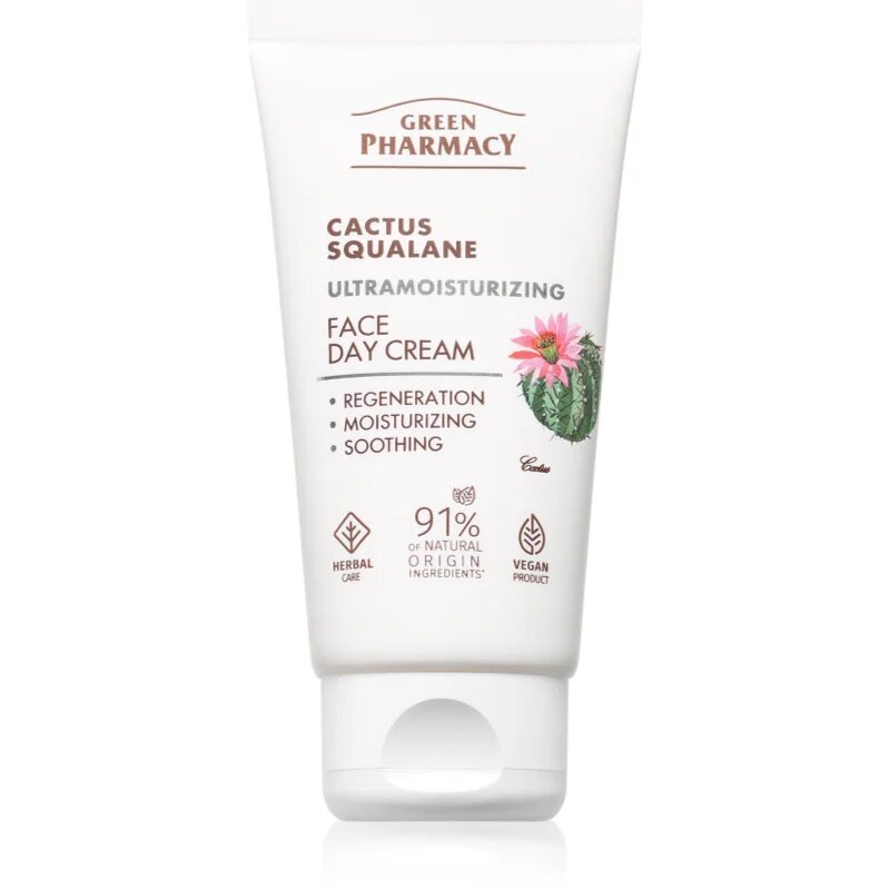 Green Pharmacy Cactus & Squalane Day Face Cream vlažilna dnevna krema 50 ml