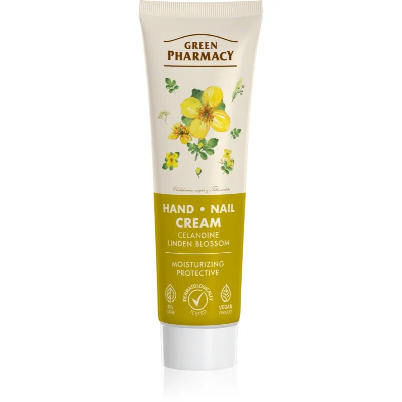 Green Pharmacy Celandine & Linden krema za roke in nohte 100 ml