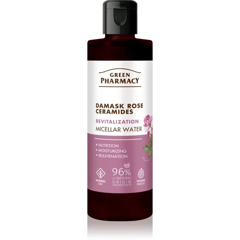 Green Pharmacy Damask Rose & Ceramides Micellar Water čistilna micelarna voda 200 ml
