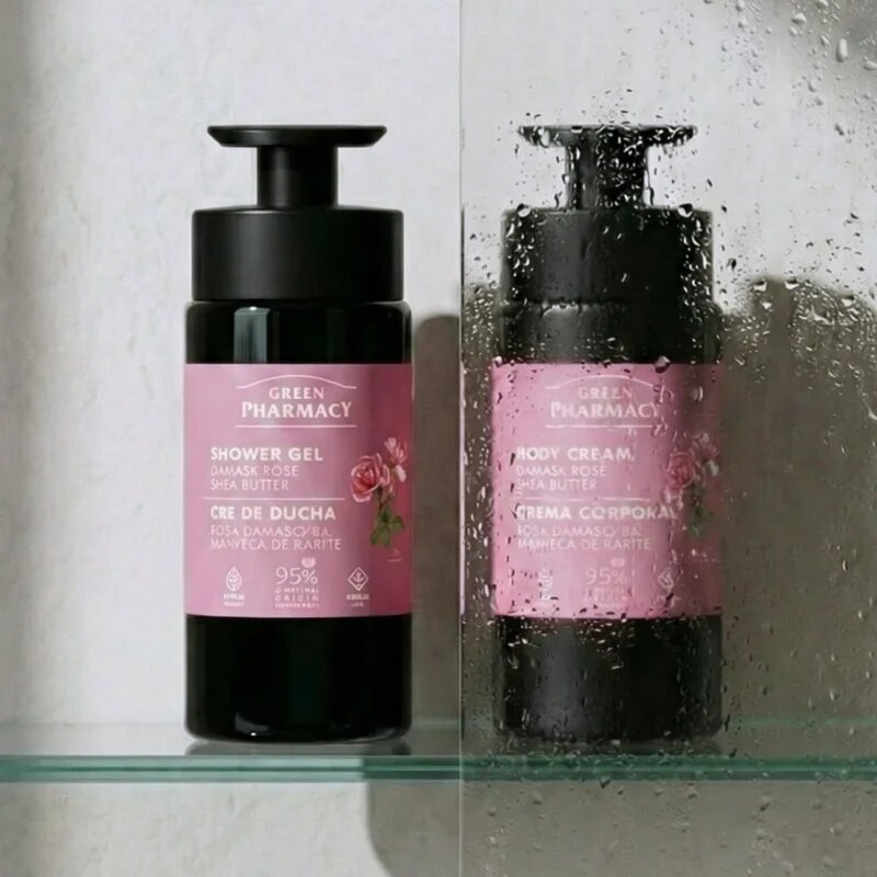 Green Pharmacy Damask Rose & Shea Butter gel za prhanje 739 ml