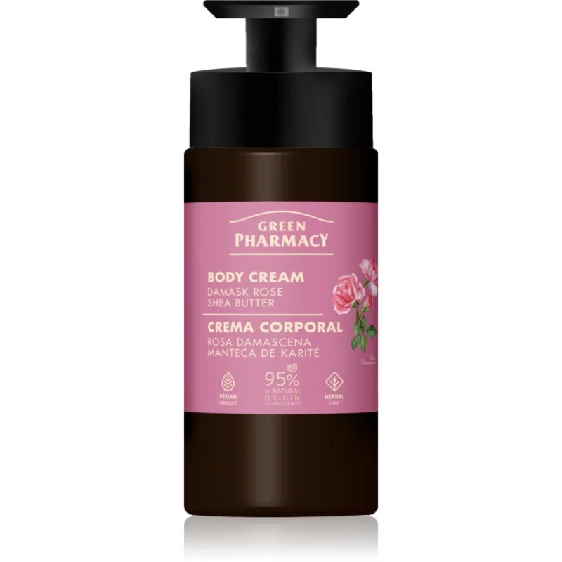 Green Pharmacy Damask Rose & Shea Butter krema za telo 739 ml