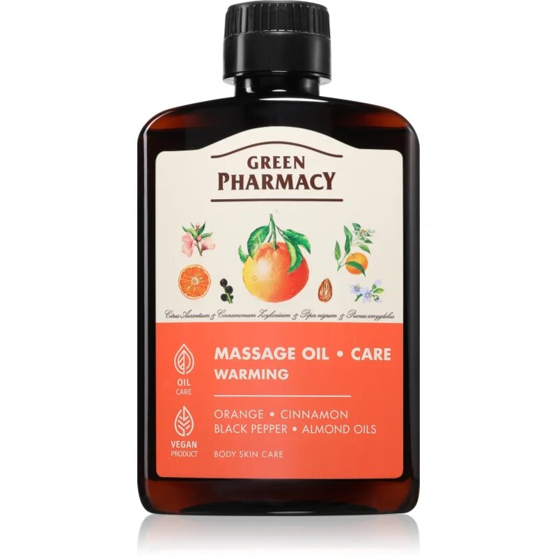 Green Pharmacy Essential oils of Orange Massage Oil segrevalno masažno olje 200 ml