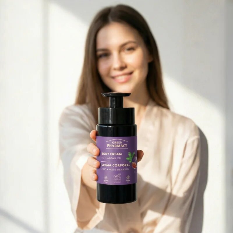 Green Pharmacy Fig & Argan Oil krema za telo 739 ml