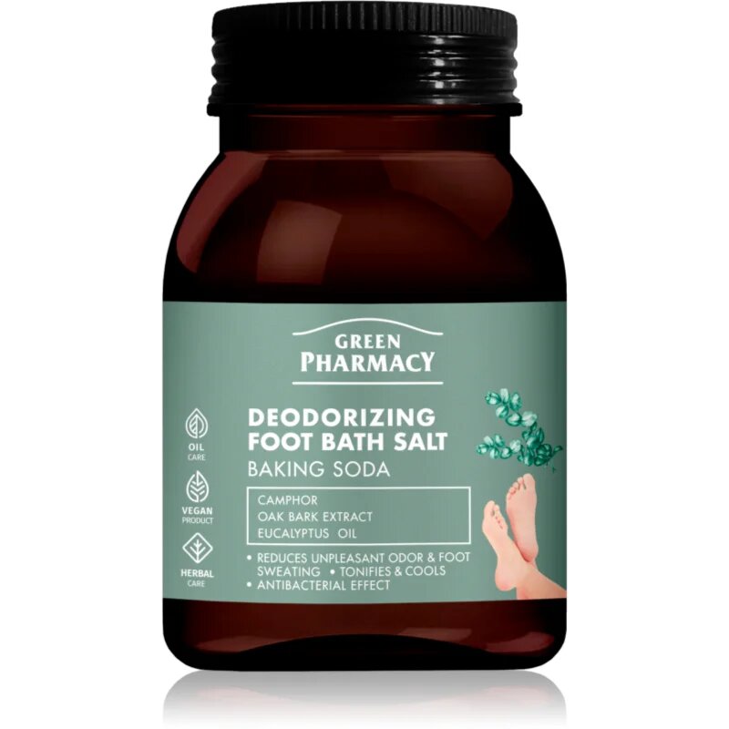 Green Pharmacy Foot Care Deodorizing Foot Bath Salt sol za kopel za noge 400 g