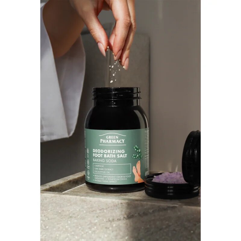 Green Pharmacy Foot Care Deodorizing Foot Bath Salt sol za kopel za noge 400 g