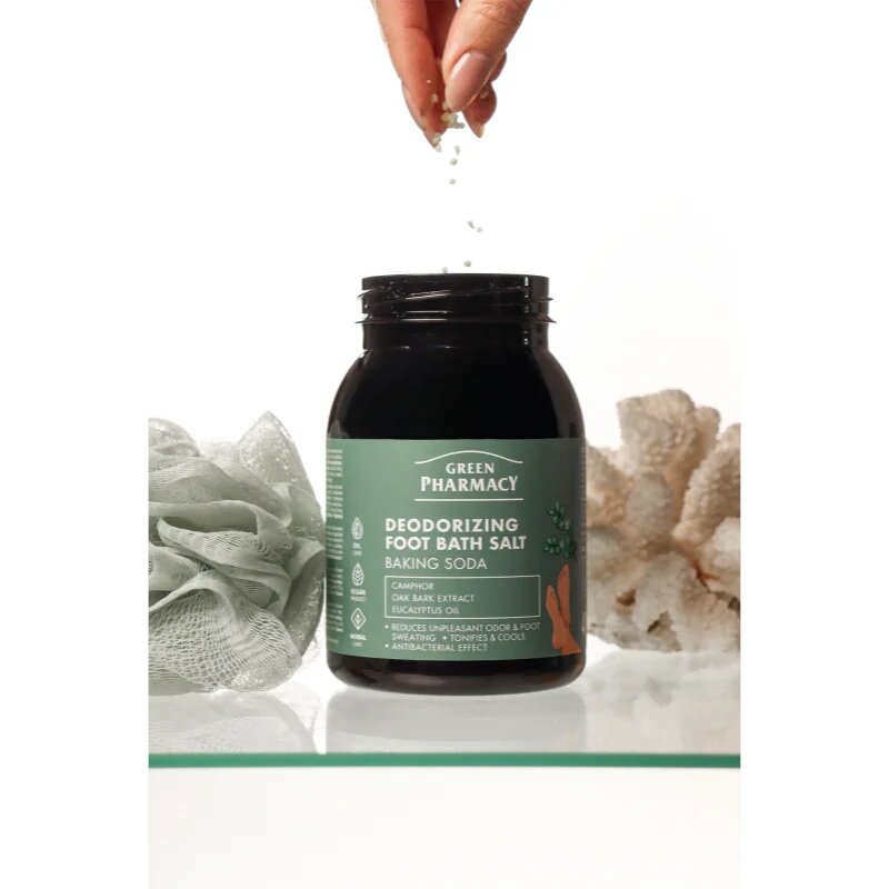 Green Pharmacy Foot Care Deodorizing Foot Bath Salt sol za kopel za noge 400 g
