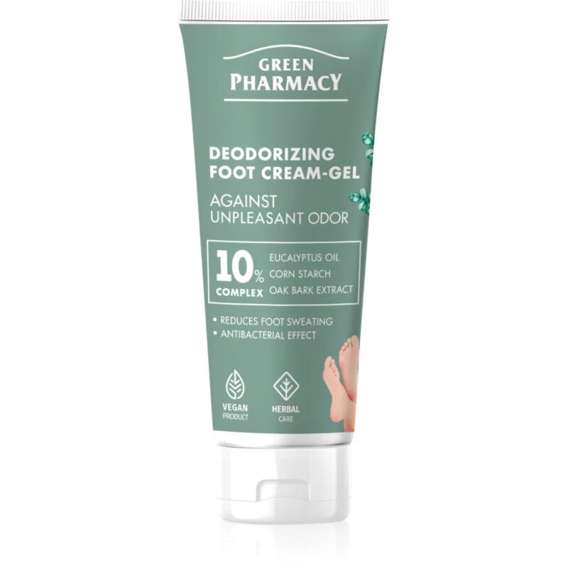 Green Pharmacy Foot Care Deodorizing Foot Cream-Gel Against Unpleasant Odor gelasta krema za noge 75 ml