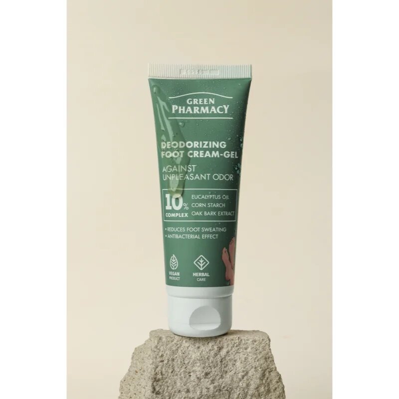 Green Pharmacy Foot Care Deodorizing Foot Cream-Gel Against Unpleasant Odor gelasta krema za noge 75 ml