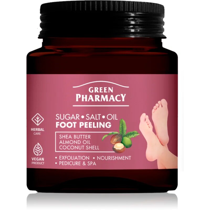 Green Pharmacy Foot Care Regenerating Sugar-Salt Oil Foot Peeling eksfoliacijski piling za noge 300 ml