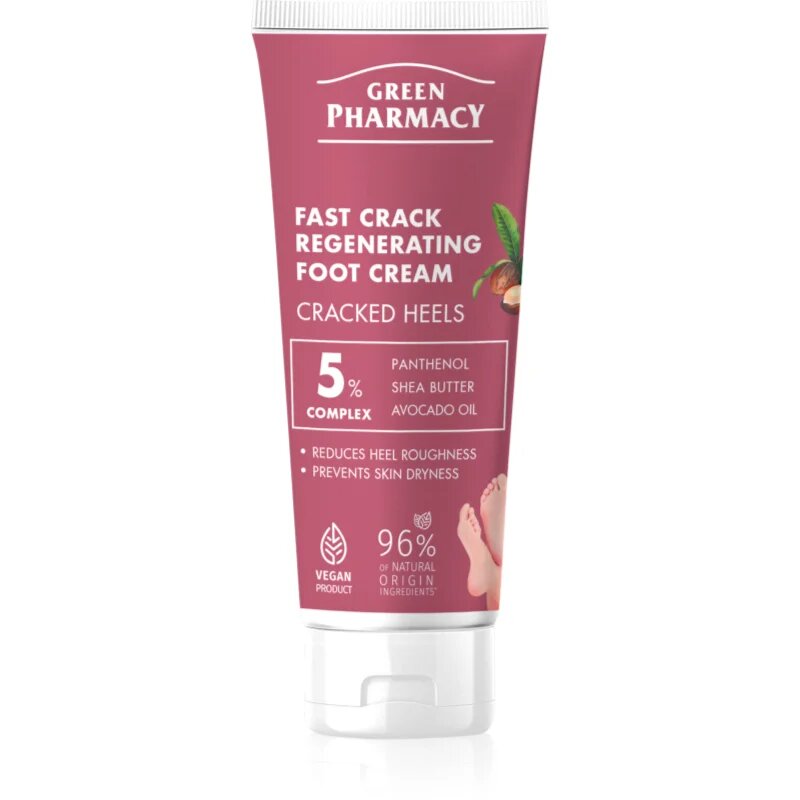 Green Pharmacy Foot Care Regenrating Fast Crack Foot Cream regeneracijska krema za razpokane noge 75 ml