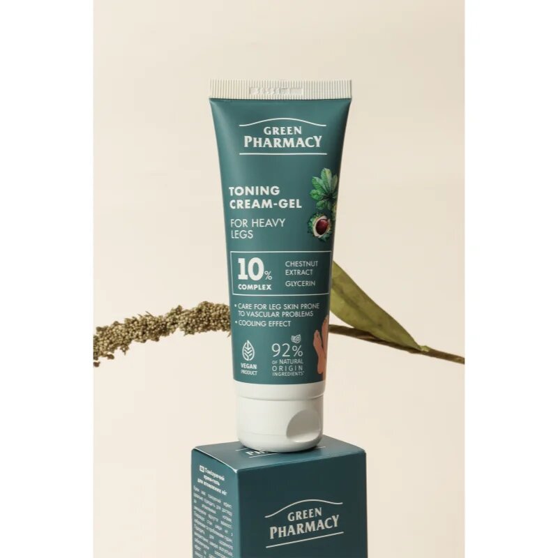 Green Pharmacy Foot Care Toning Foot Cream-Gel For Heavy Legs krema za noge 75 ml