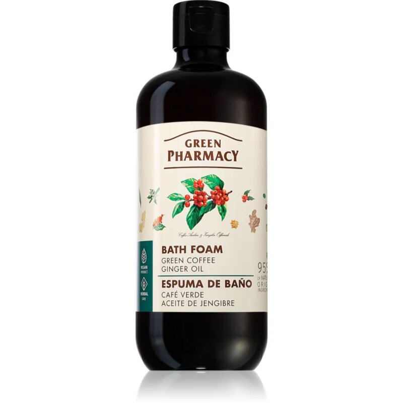 Green Pharmacy Green coffee & Ginger Oil Bath Foam pena za kopel 500 ml