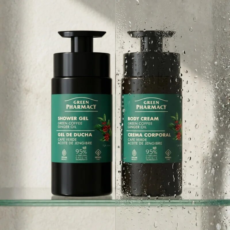Green Pharmacy Green Coffee & Ginger Oil gel za prhanje 739 ml