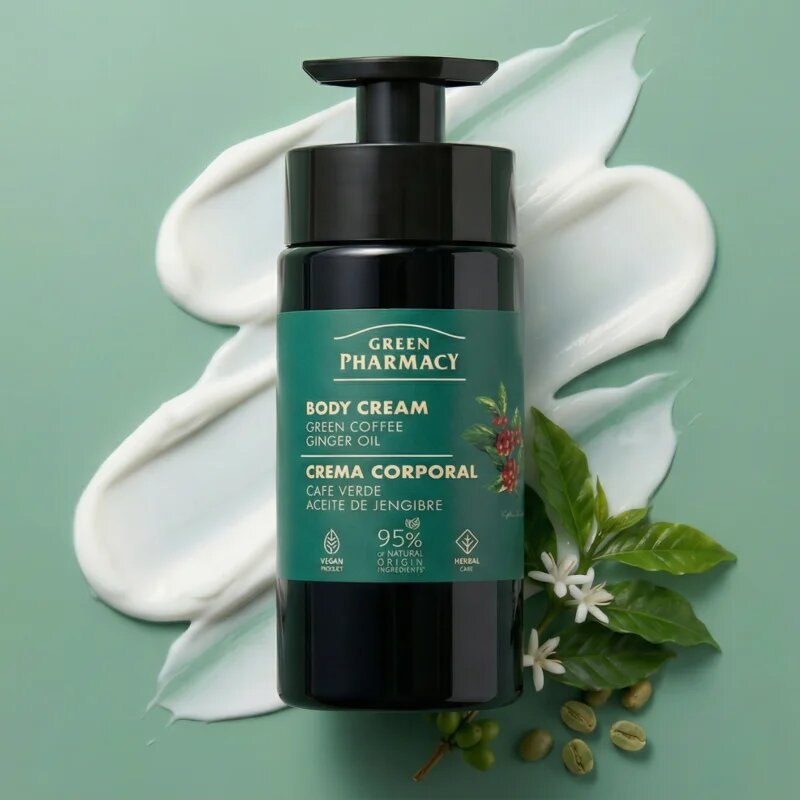 Green Pharmacy Green Coffee & Ginger Oil krema za telo 739 ml
