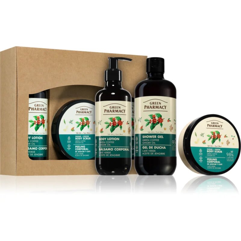 Green Pharmacy Green coffee & Ginger Oil SET darilni set