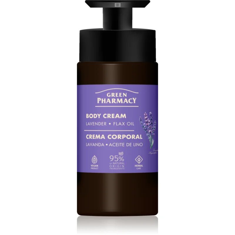 Green Pharmacy Lavender & Flax Oil krema za telo 739 ml