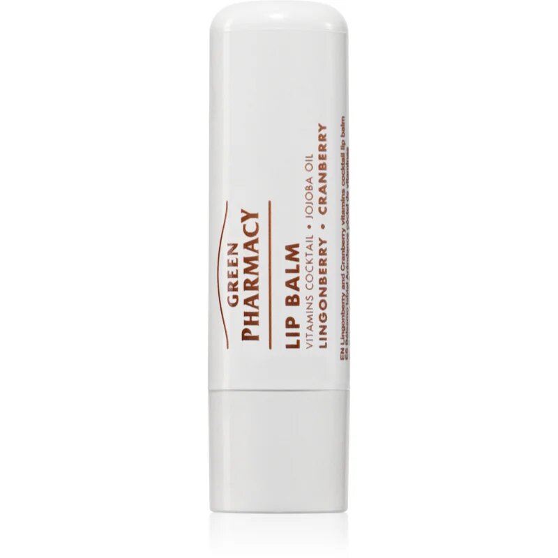 Green Pharmacy Lingonberry and Cranberry Lip Balm hranilni balzam za ustnice 3.6 ml