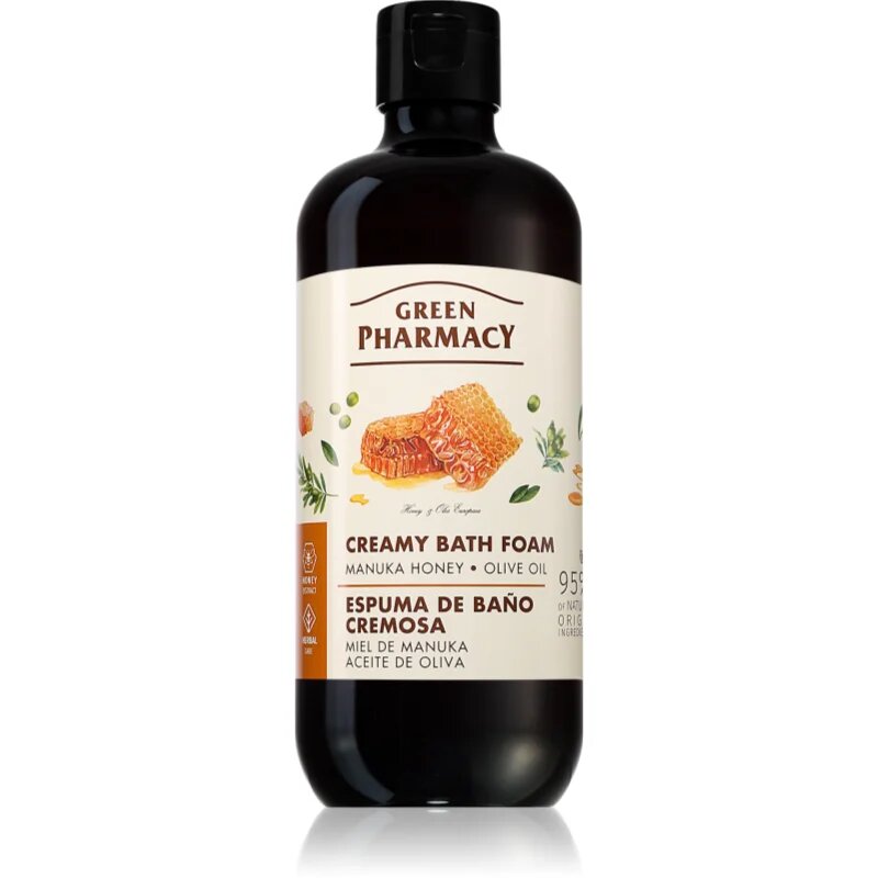 Green Pharmacy Manuka Honey & Olive Oil Bath Foam kremasta pena za kopel 500 ml