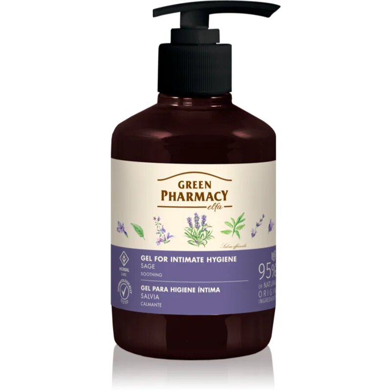 Green Pharmacy Sage & Thyme Gel for Intimate Hygiene pomirjajoči gel za intimno higieno 370 ml