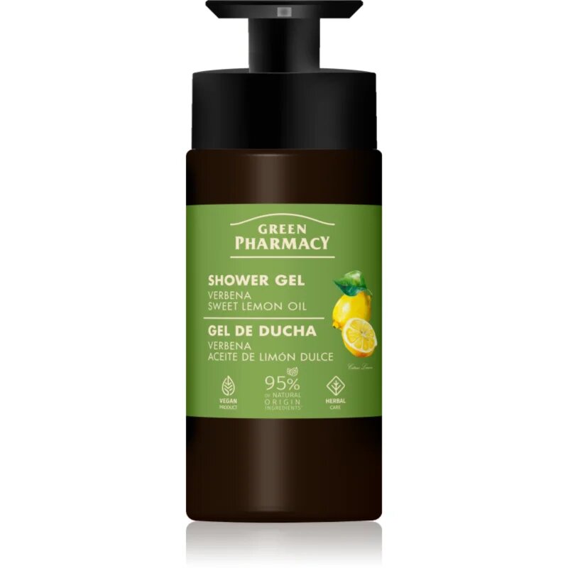 Green Pharmacy Verbena & Sweet Lemon Oil gel za prhanje 739 ml